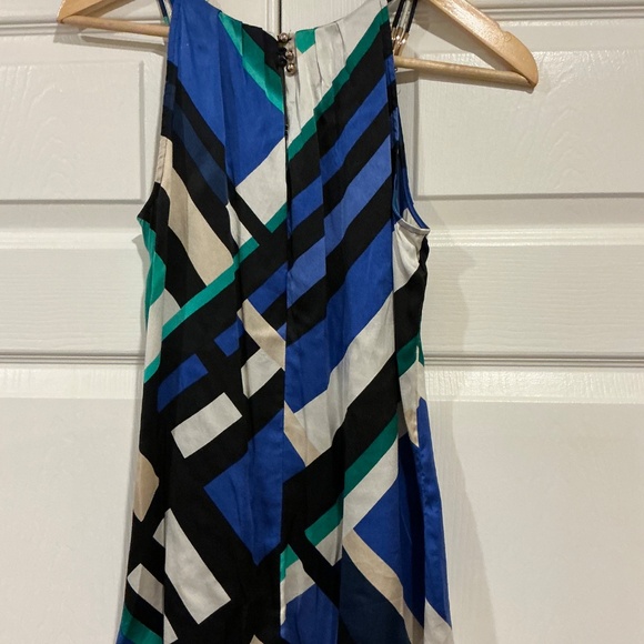 WHBM Sleeveless Halter Top with Gold Metal Accents - Picture 3 of 6